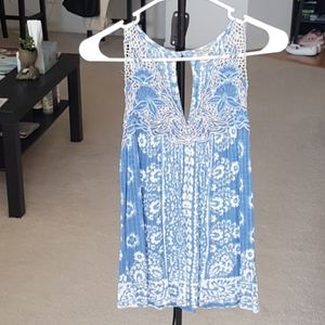 Lucky Brand Embroidered Top